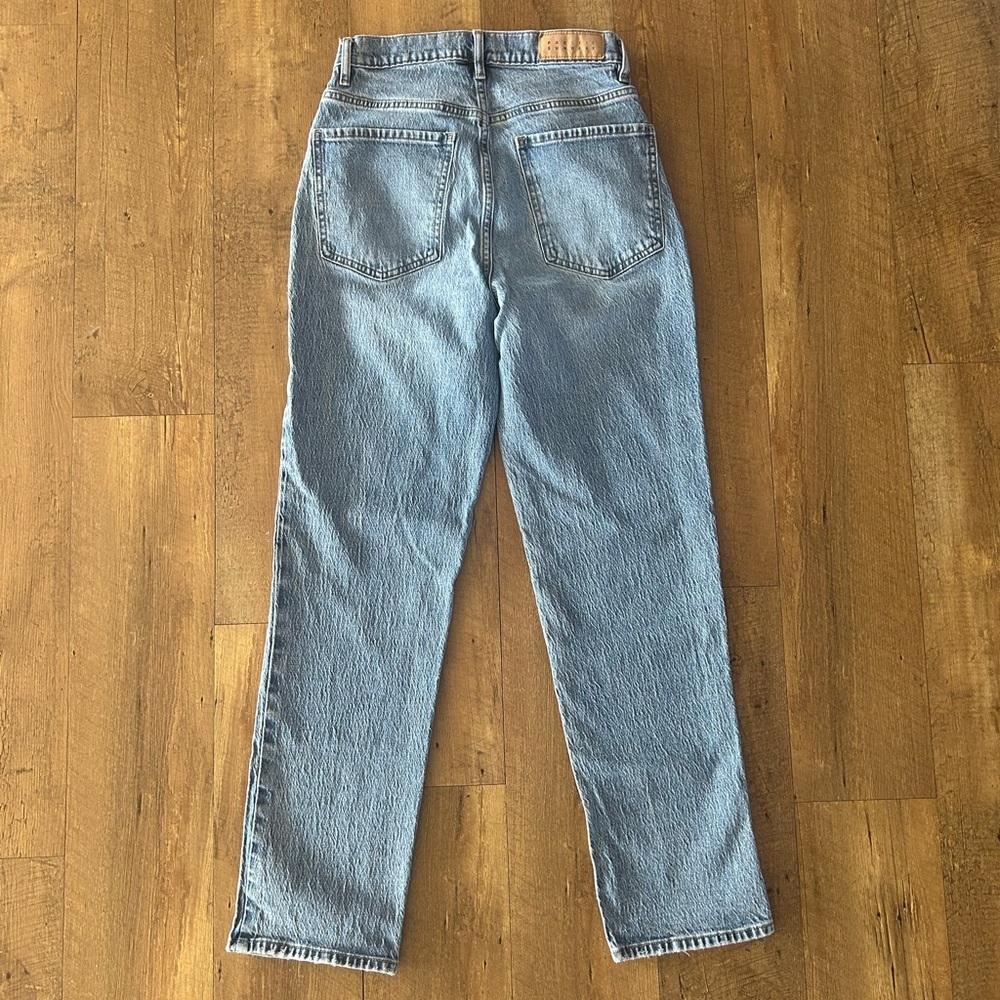 PacSun High Rise Stretch Dad Jeans 26 | Vintage Light Wash Straight Leg - Picture 8 of 12